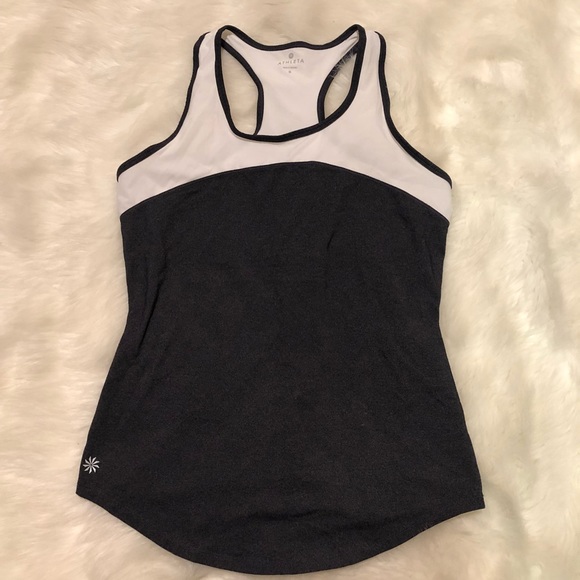 Athleta Tops - Athleta Guru Gita Colorblock Tank Silver Shimmer